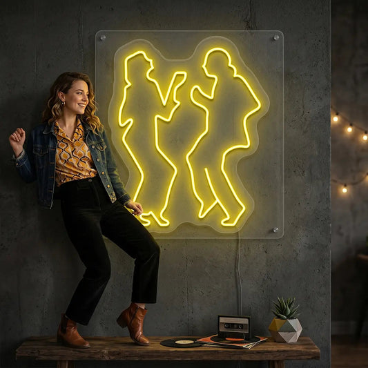 Twist Dancing Duet Vintage Neon Sign