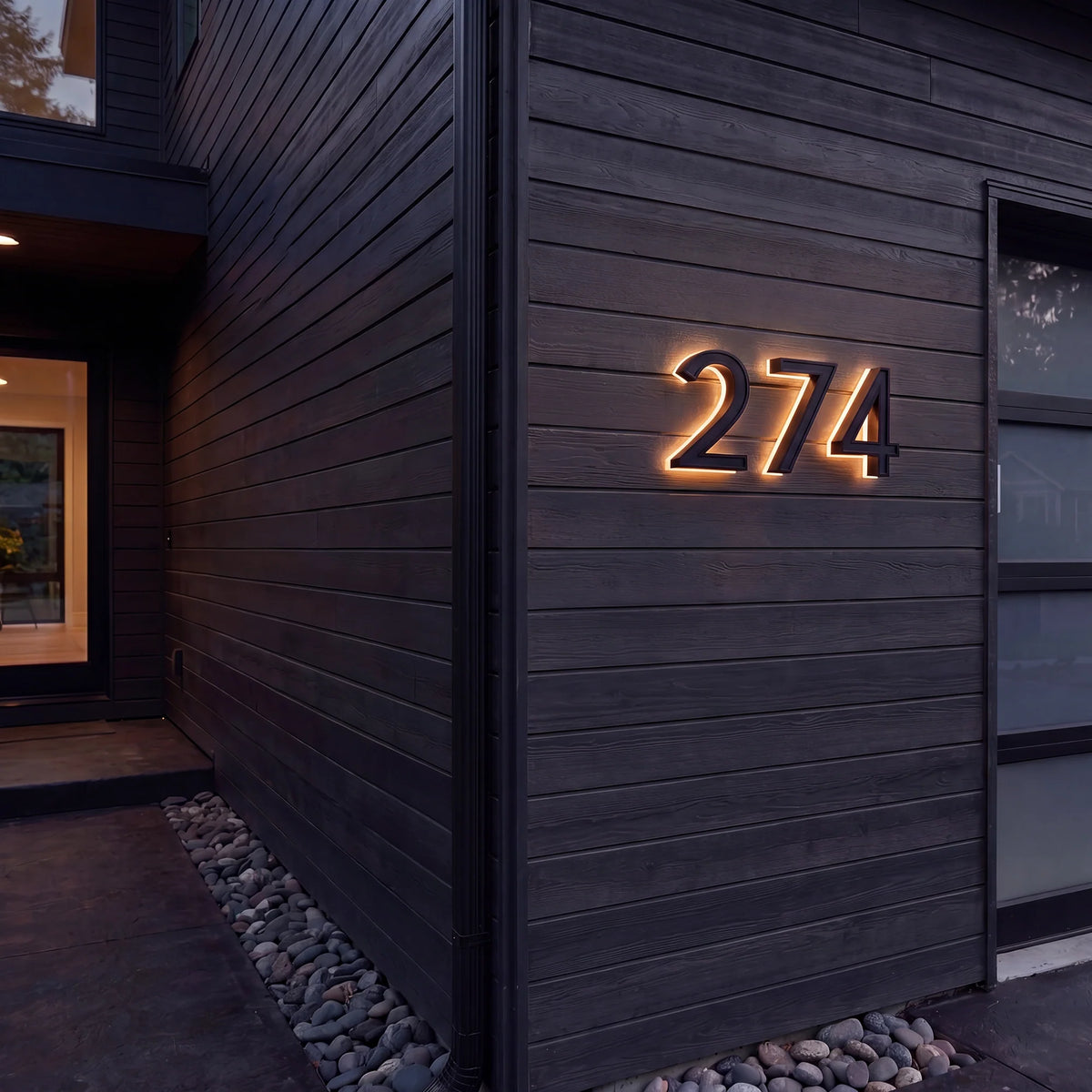 Solar House Number Light – Self-Charging, No Wiring