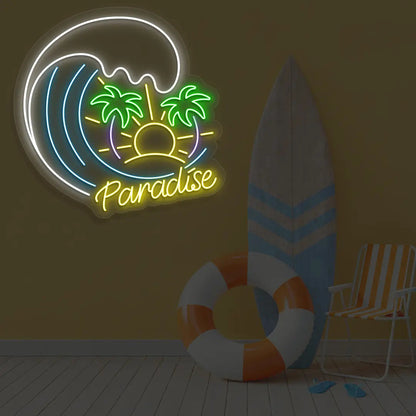 Paradise Beach Neon Sign