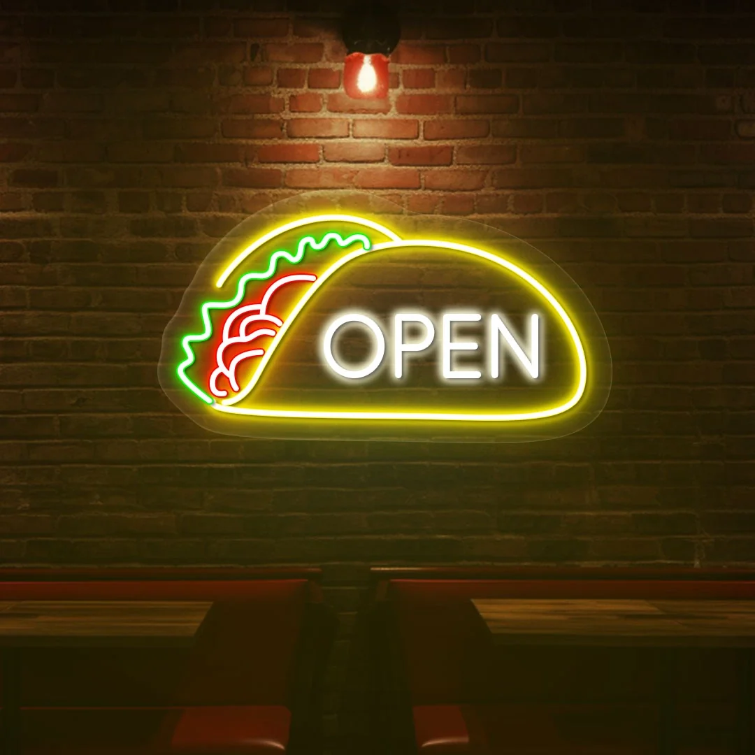 Tacos Open LED Neon Sign
