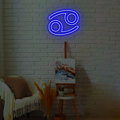 Cancer Zodiac Neon Sign