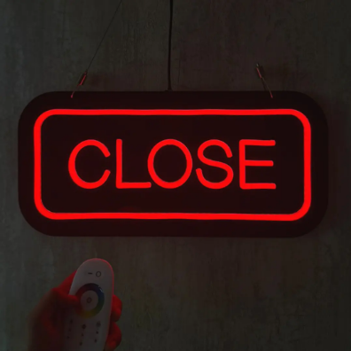 Open and Close Neon Sign