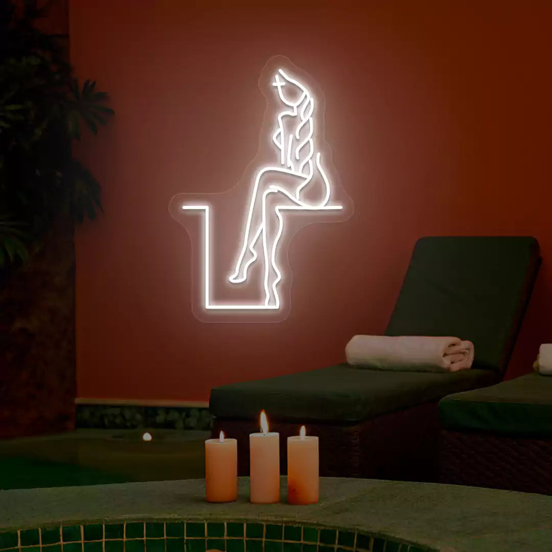 Tranquil Lounge Spa Neon Sign