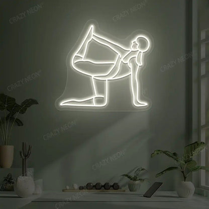Ardha Dhanurasana Yoga Neon Sign