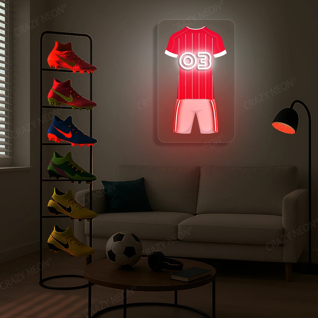 NFO Jersey Football Neon Artwork Sign