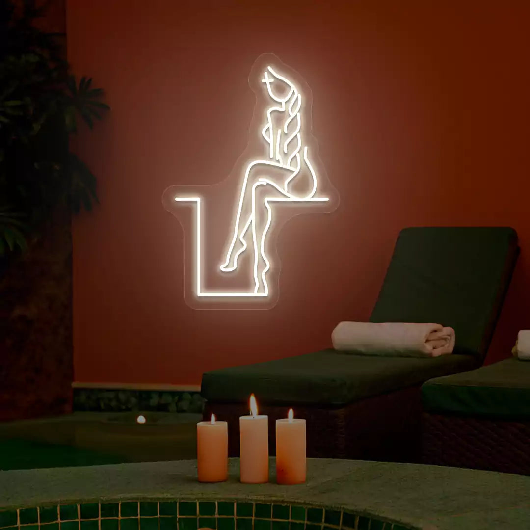 Tranquil Lounge Spa Neon Sign