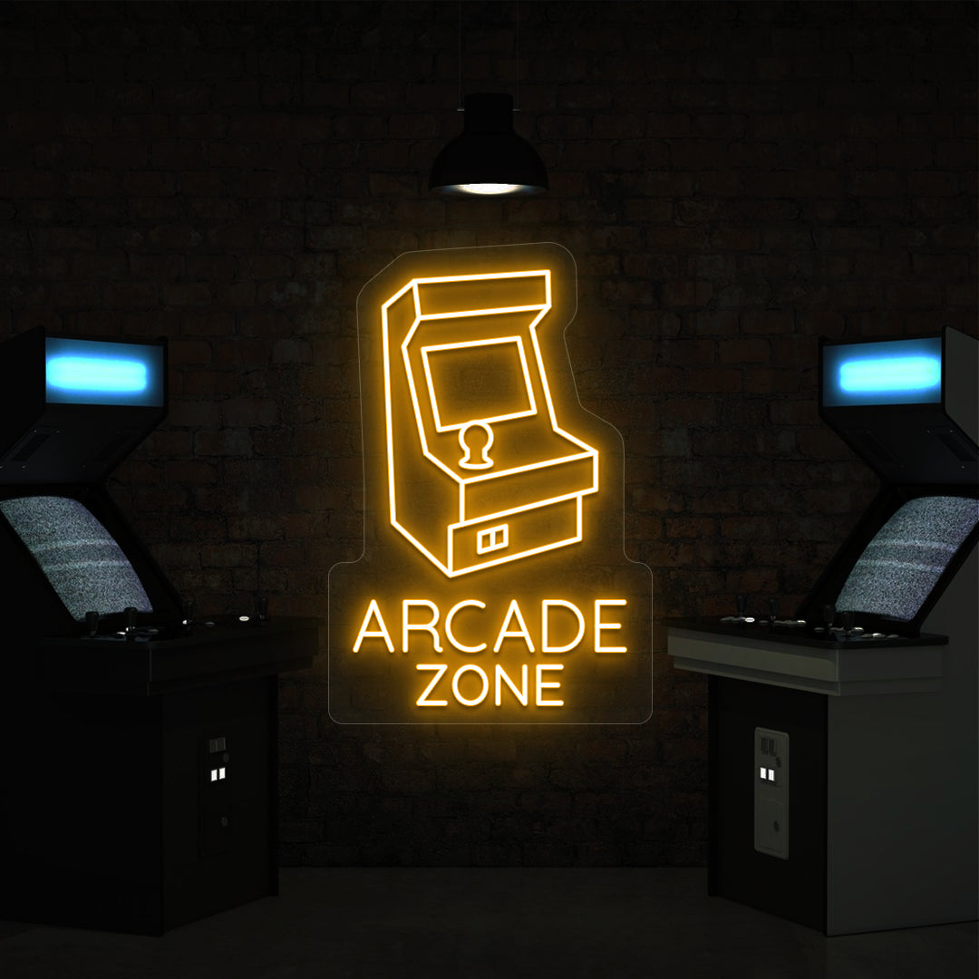 Nostalgic Arcade Zone Vintage Neon Sign