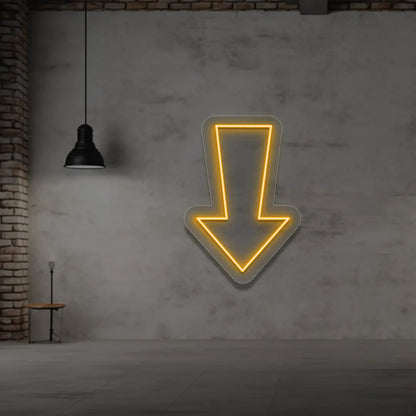 Down Arrow Neon Sign