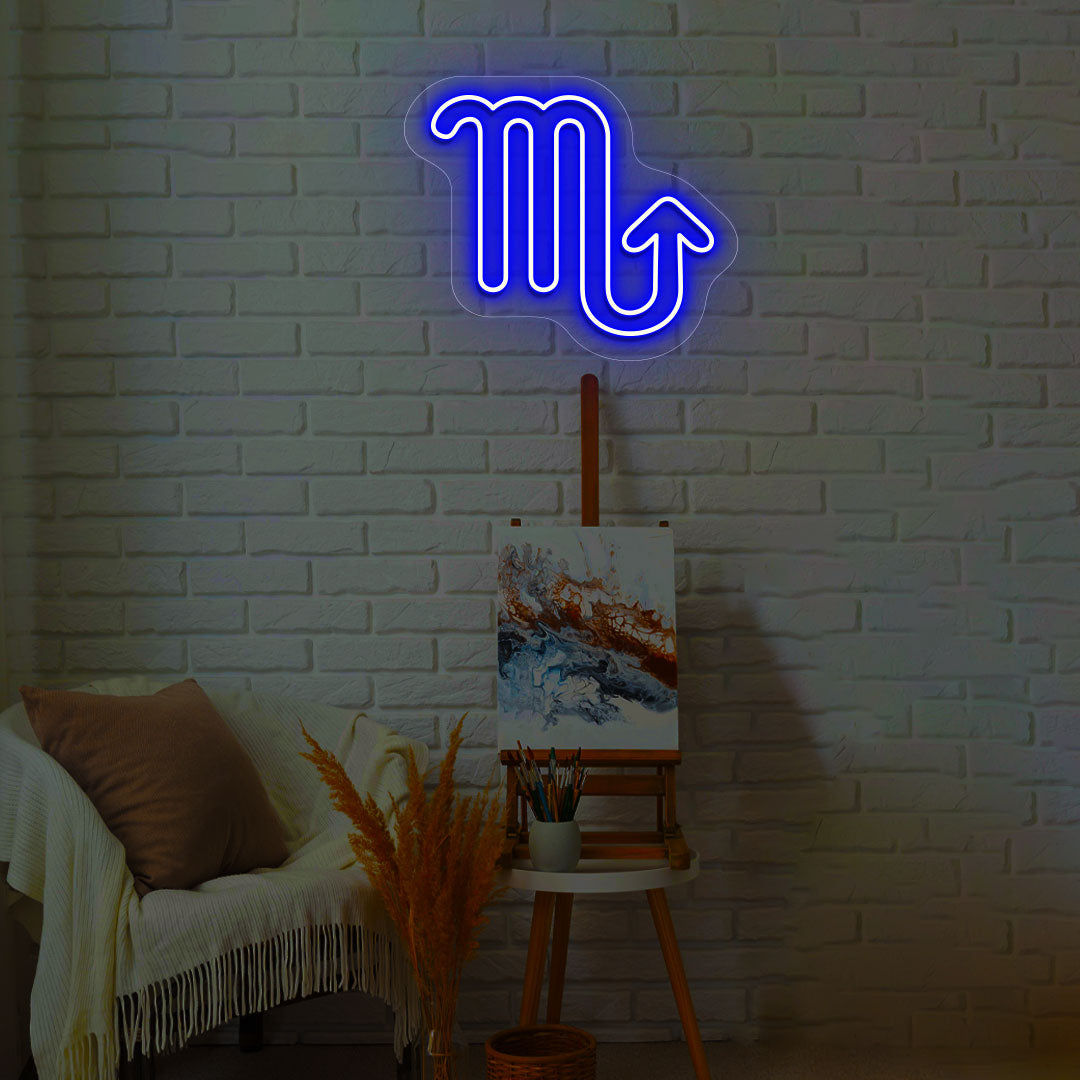 Scorpio Zodiac Neon Sign