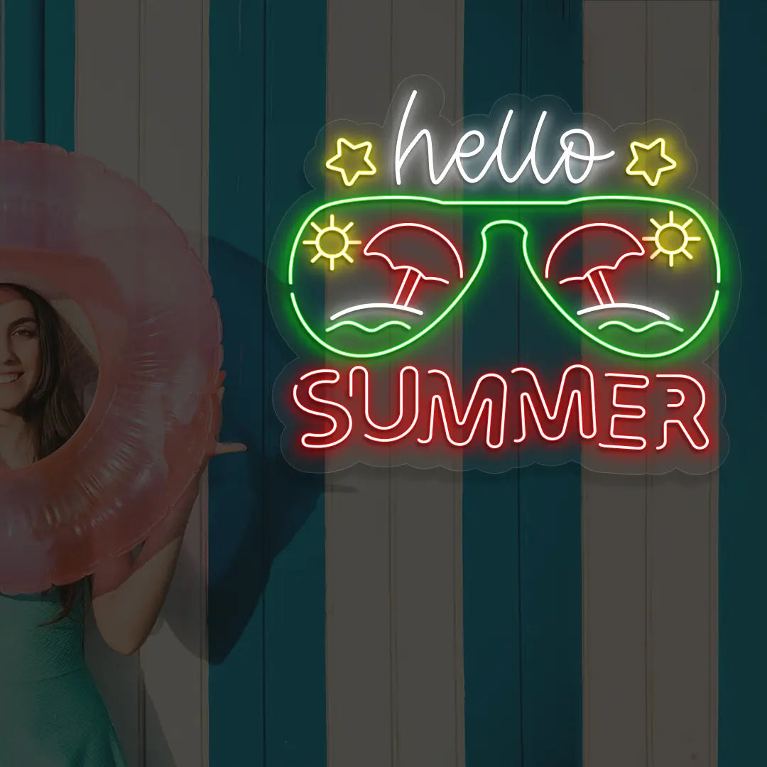 Hello Summer Neon Sign