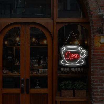 Coffee Open Neon Sign
