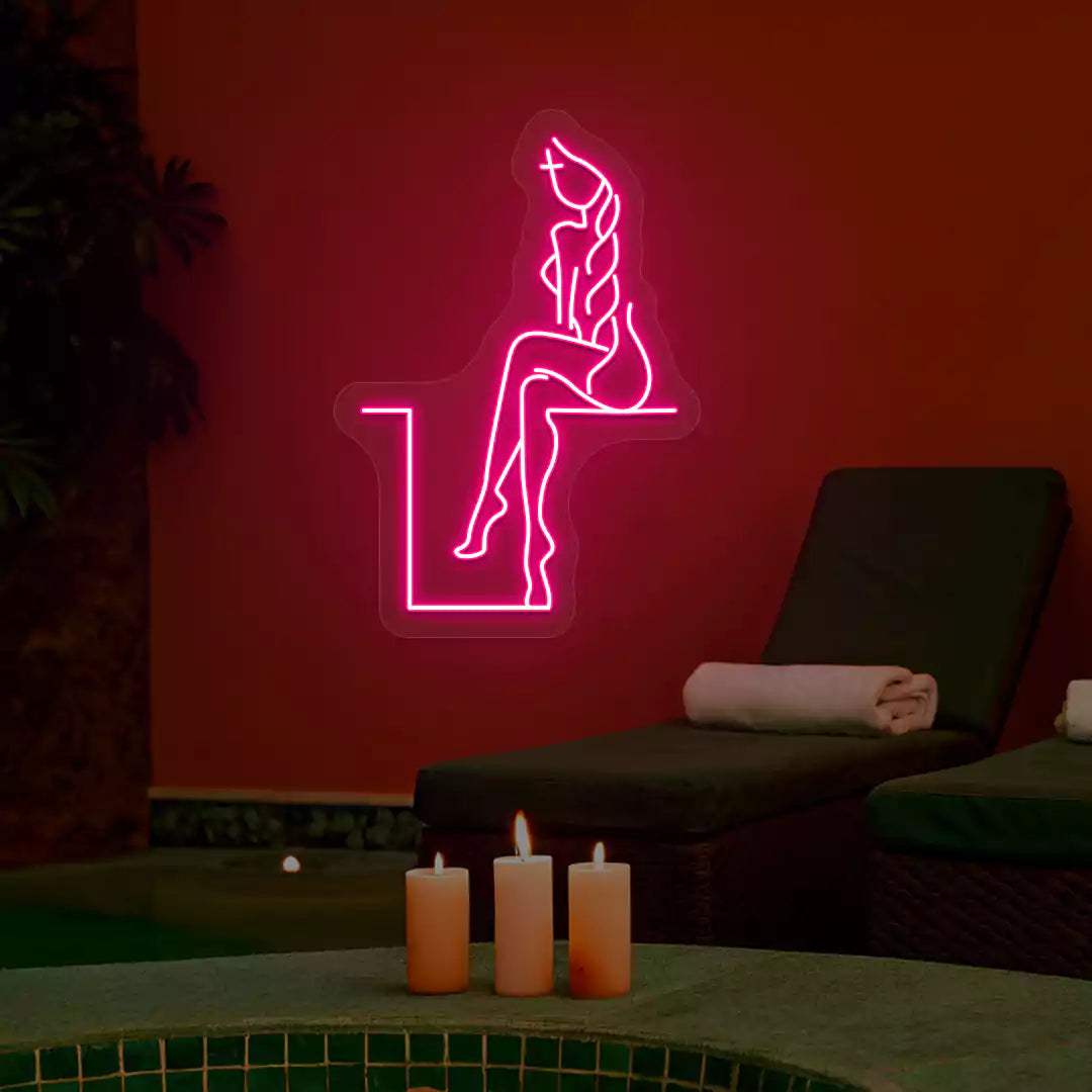 Tranquil Lounge Spa Neon Sign