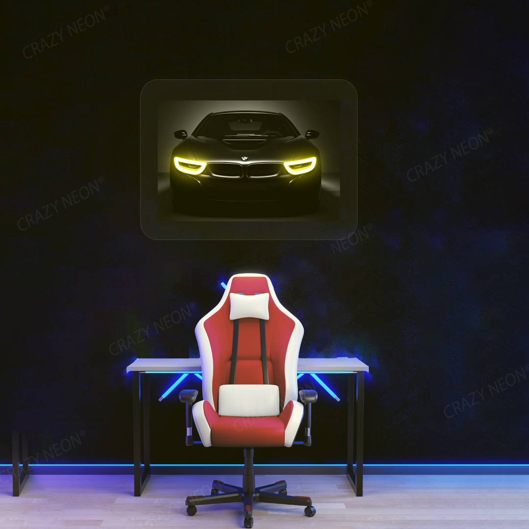 BMW i8 Neon Artwork Sign