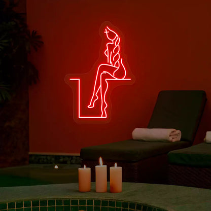 Tranquil Lounge Spa Neon Sign
