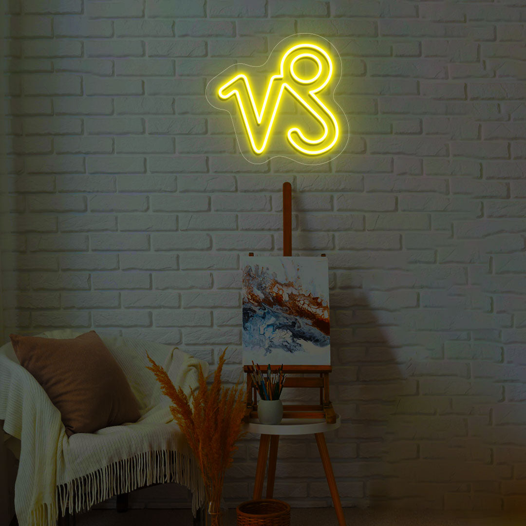 Capricorn Zodiac Neon Sign