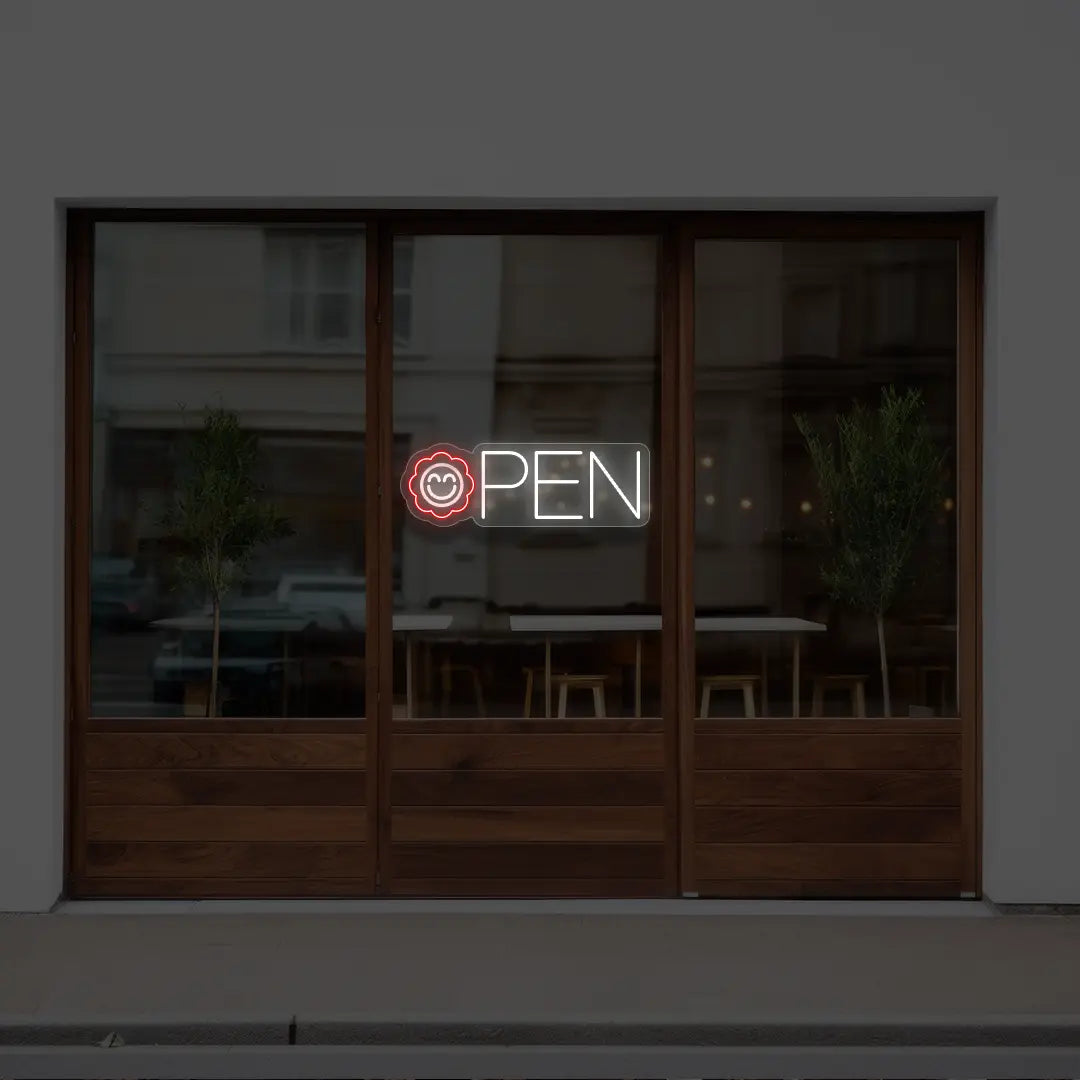 Flower Open Neon Sign