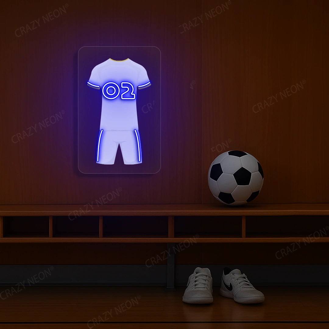 LEE Jersey Football Neon Artwork Sign