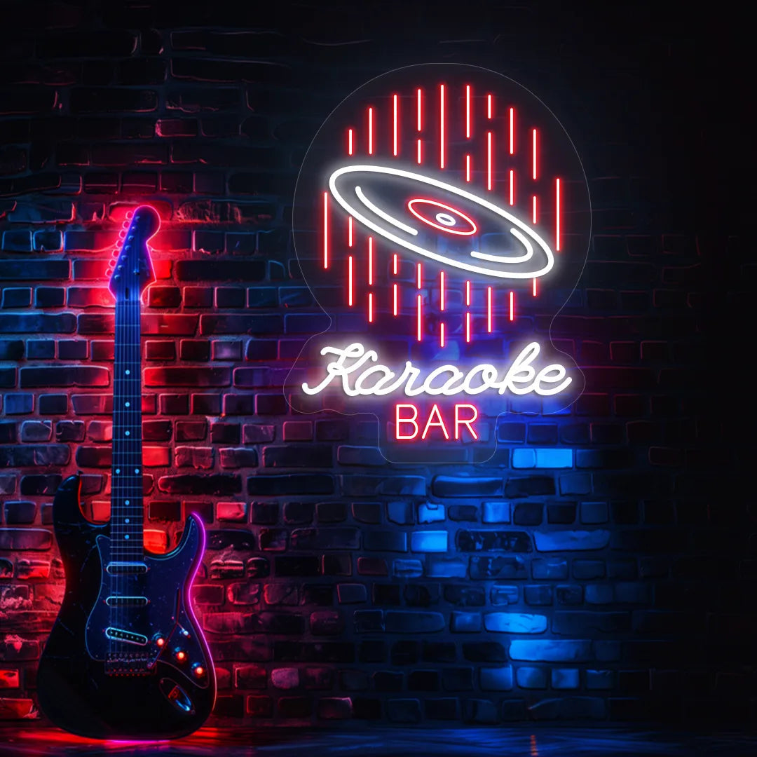 Karaoke Bar Night Neon Sign