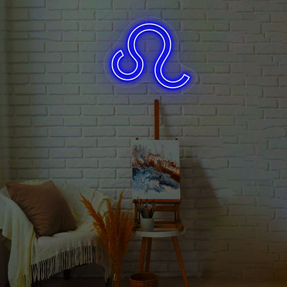 Leo Zodiac Neon Sign