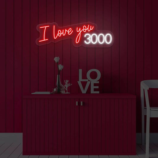 I Love You 3000 Neon Sign