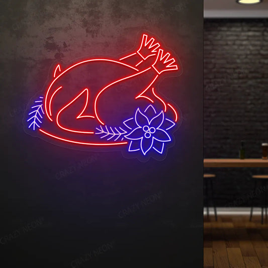 Festive Turkey Neon Sign