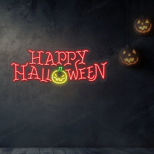 Happy Halloween Neon Led Sign