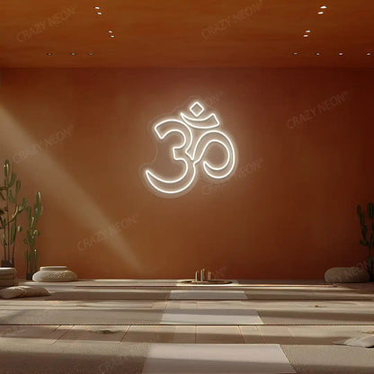 Om Symbol Neon Sign