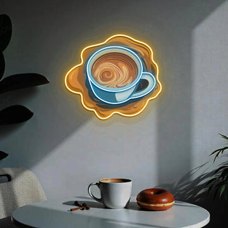 Cup Of Coffee Artwork Neon Sign