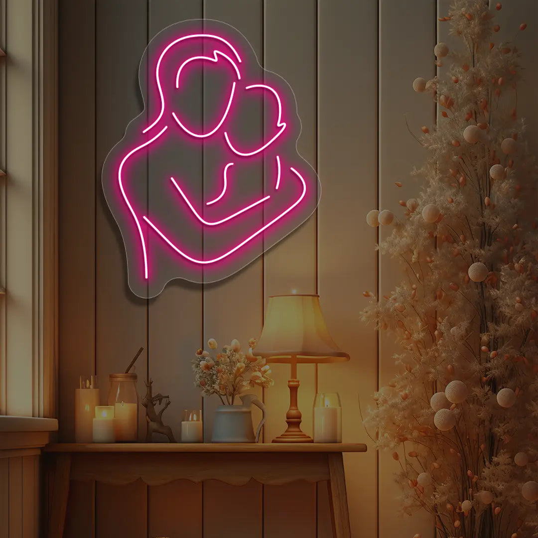 Mama's Hug Neon Sign
