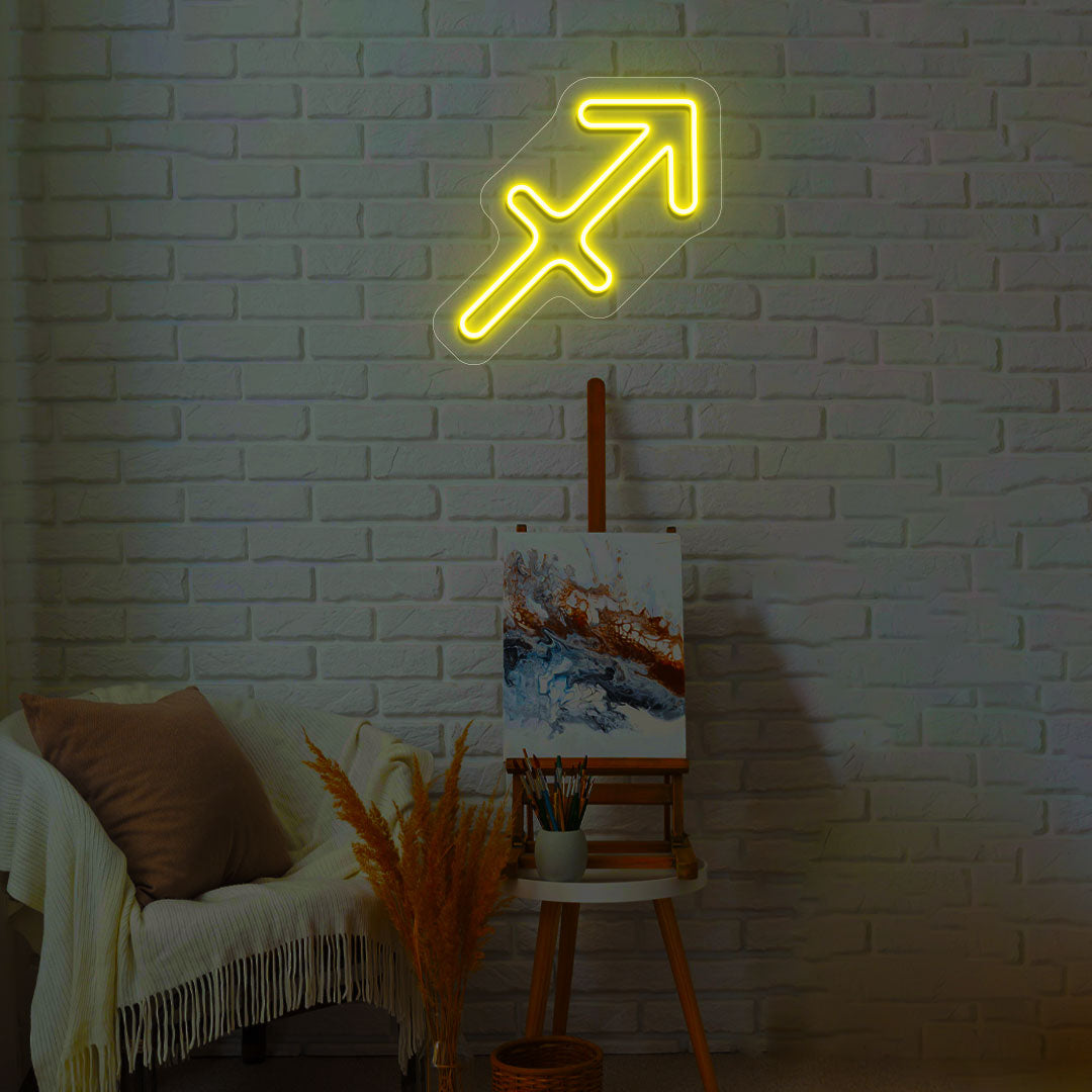 Sagittarius Zodiac Neon Sign