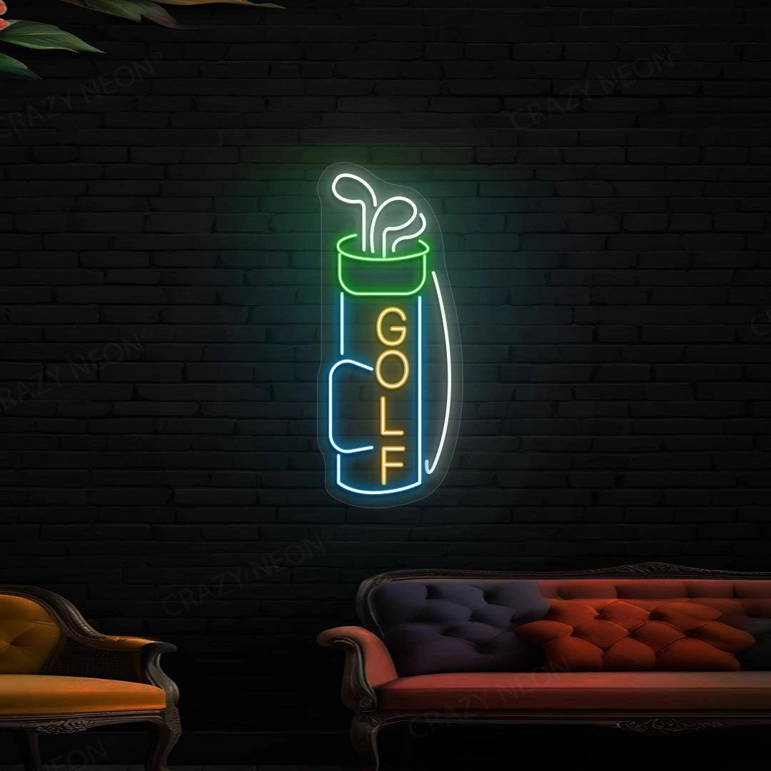 Golf Bag Neon Sign
