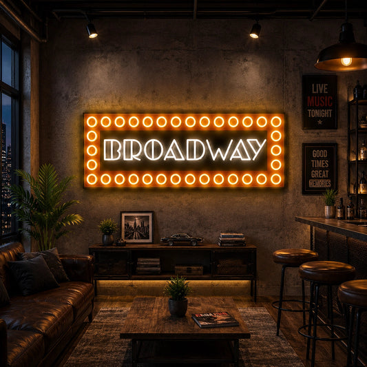Broadway Marquee LED Vintage Neon Sign