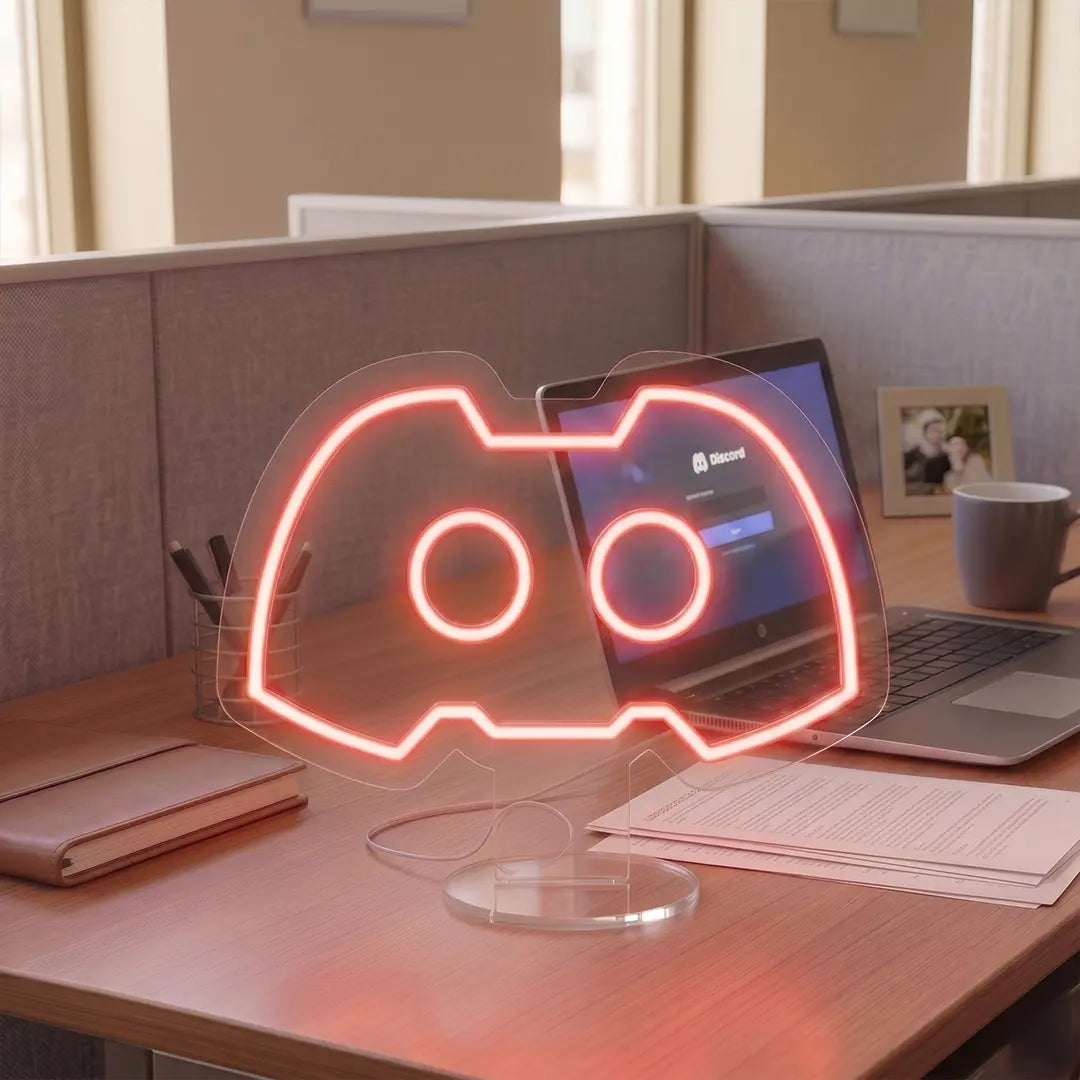 Discord Logo Mini Neon Sign