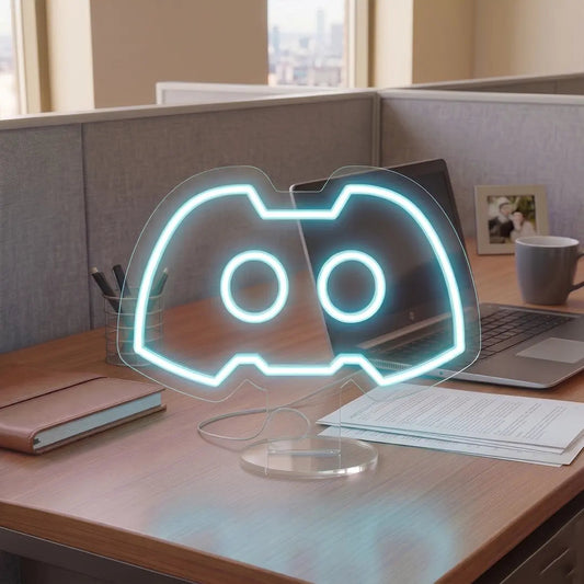 Discord Logo Mini Neon Sign