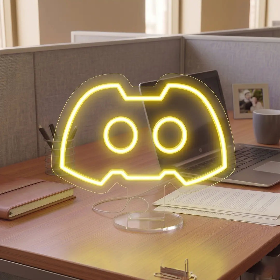 Discord Logo Mini Neon Sign