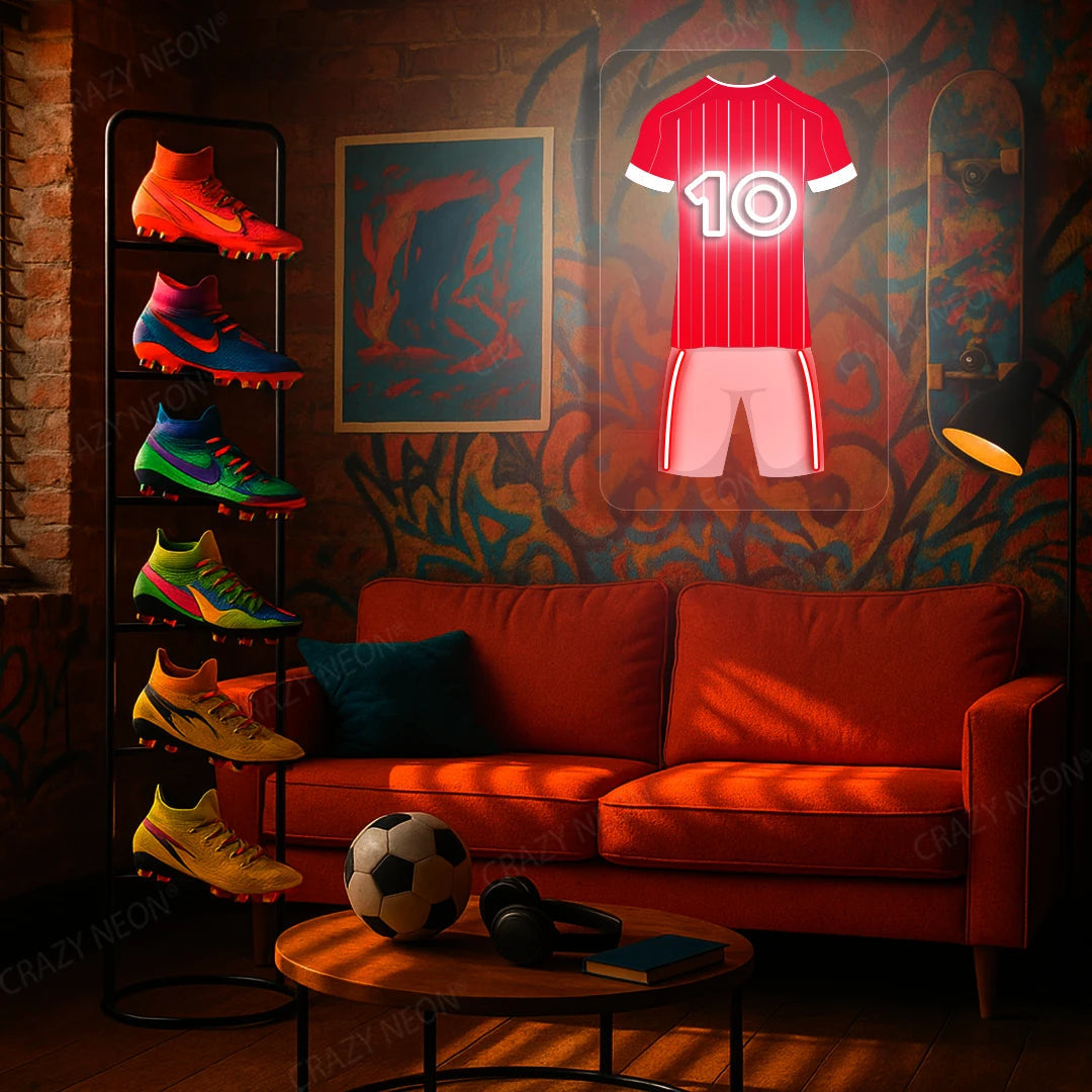 NFO Jersey Football Neon Artwork Sign