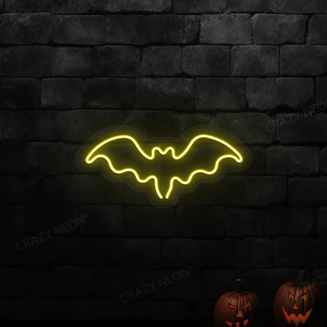 Halloween Bat Neon Sign