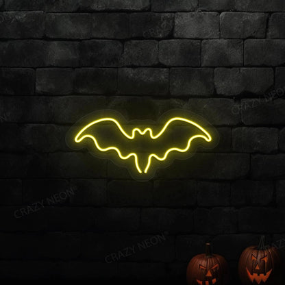 Halloween Bat Neon Sign