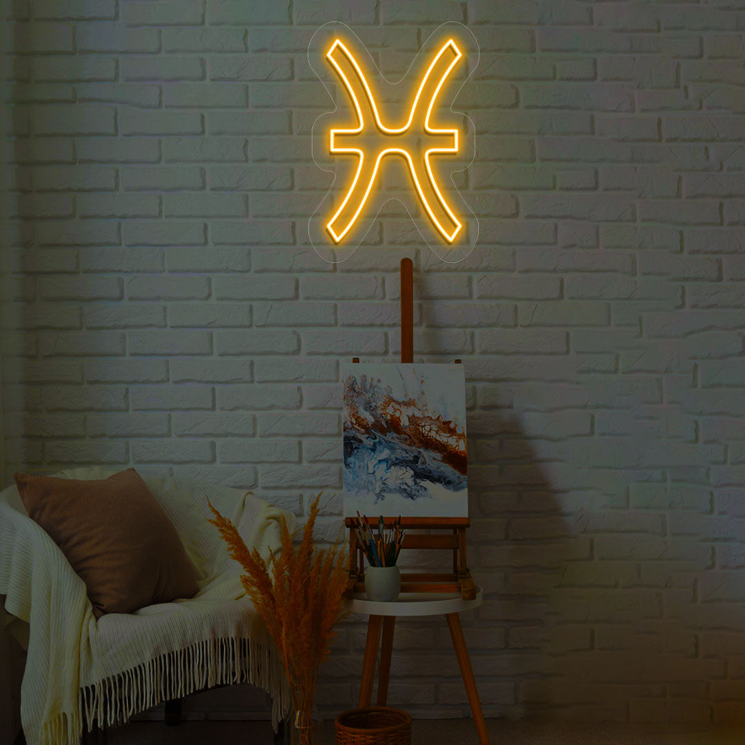 Pisces Zodiac Neon Sign