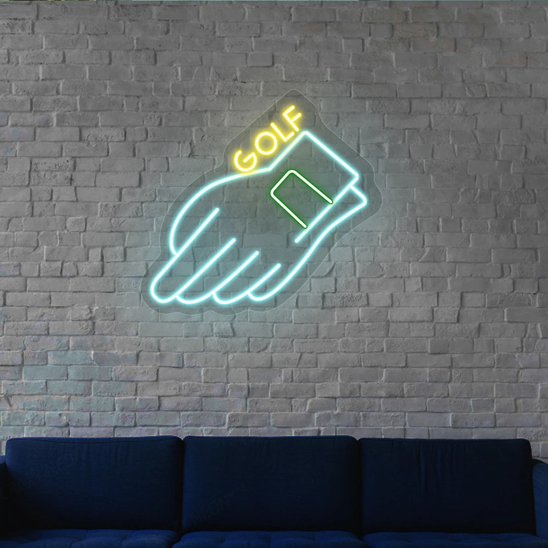Hand Golf Neon Sign