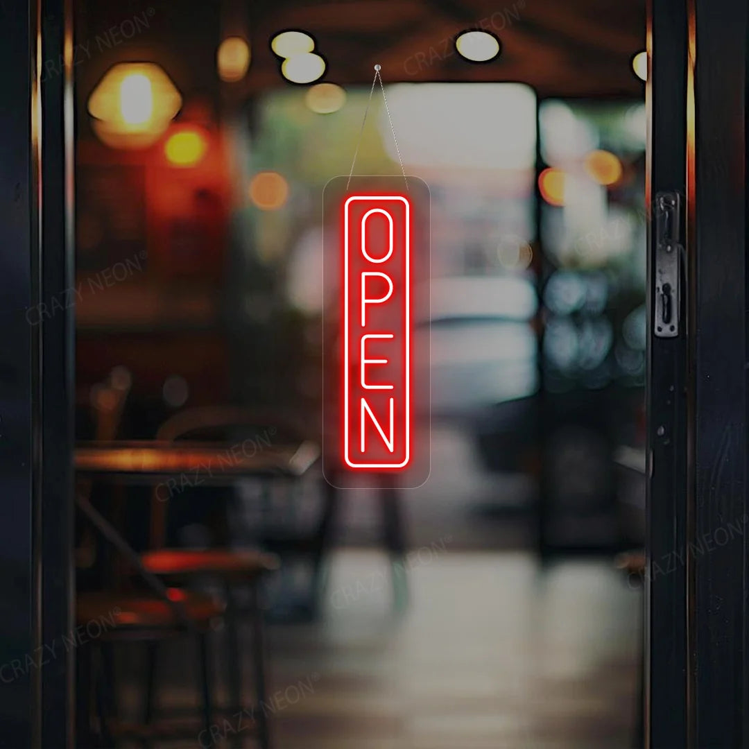 CRAZY NEON Vertical Open LED Neon Sign
