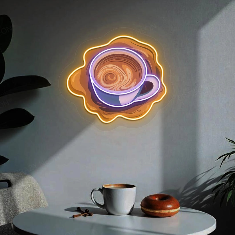 Cup Of Coffee Artwork Neon Sign