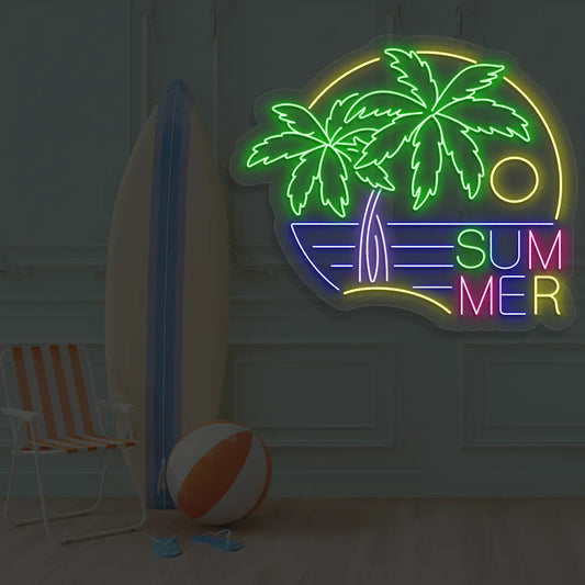 Summer Paradise Neon Sign
