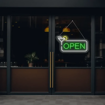 Martini Open Neon Sign