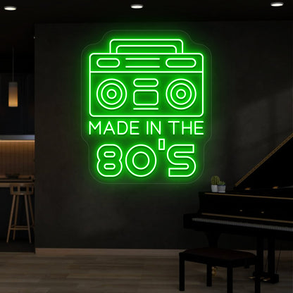Made in the 80s Stereo Vintage Neon Sign