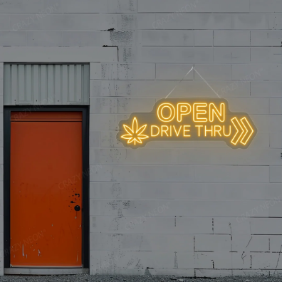 Drive Thru Open LED Neon Sign