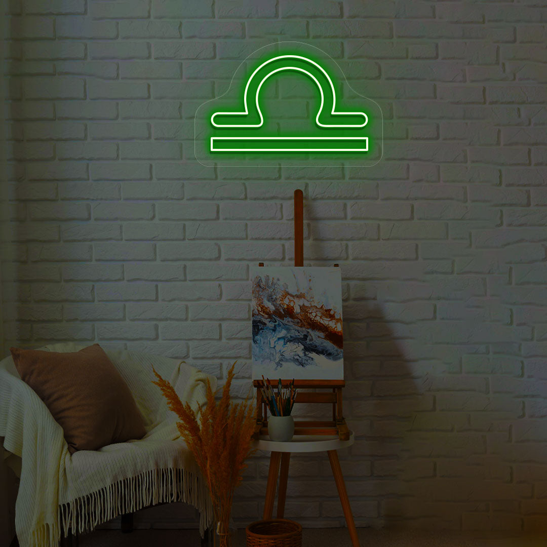 Libra Zodiac Neon Sign