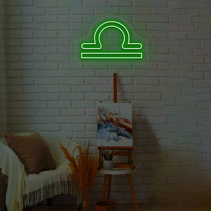 Libra Zodiac Neon Sign