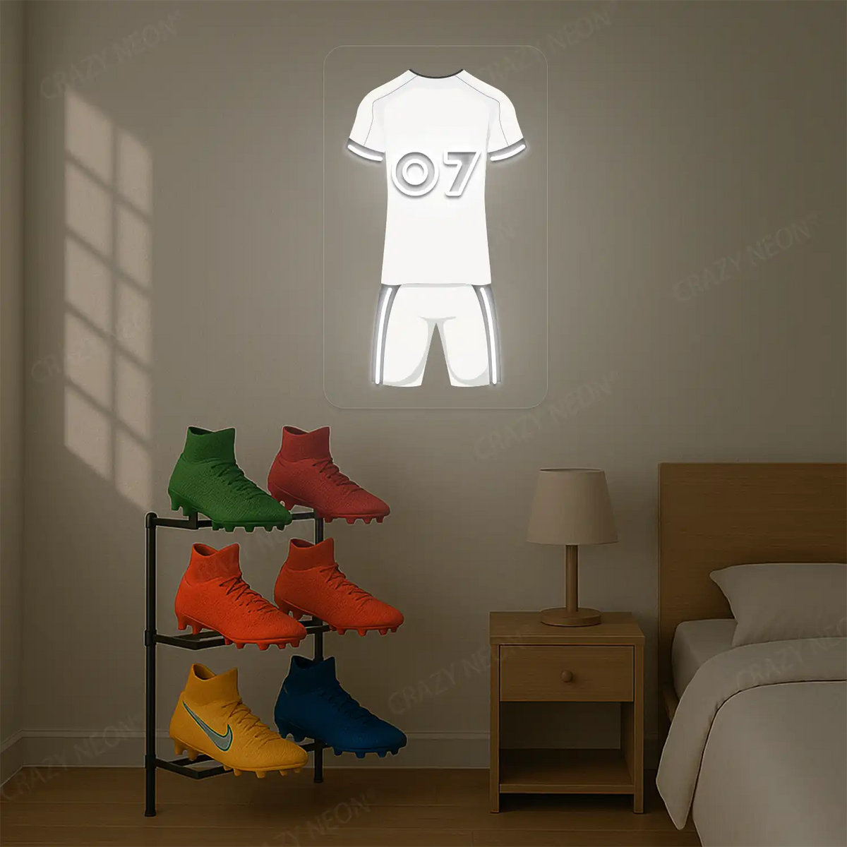 FUL Jersey Football Neon Artwork Sign