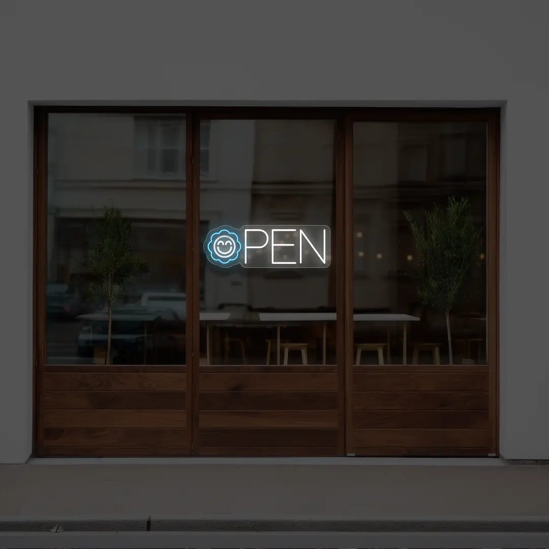 Flower Open Neon Sign